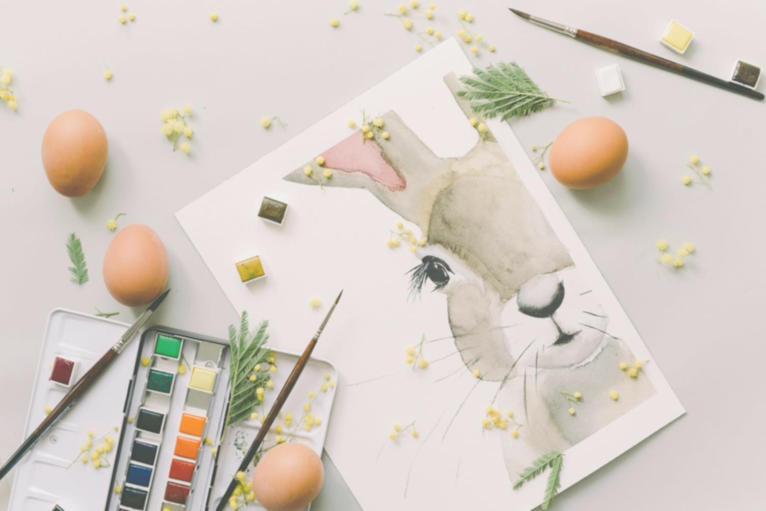 Kreative Aquarell Technik im Entstehungsprozess